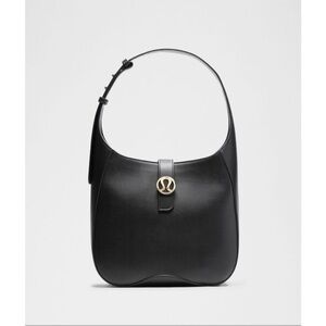 Lululemon Athletica Black Shoulder Bag leather